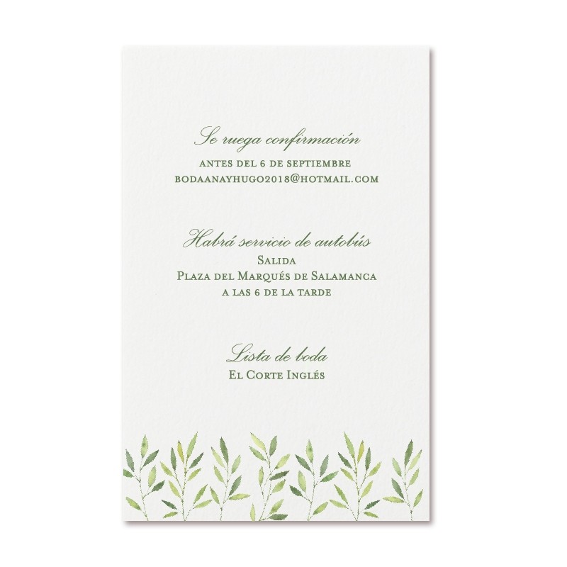 Tarjetas De Informacion Martina En Arte Papel
